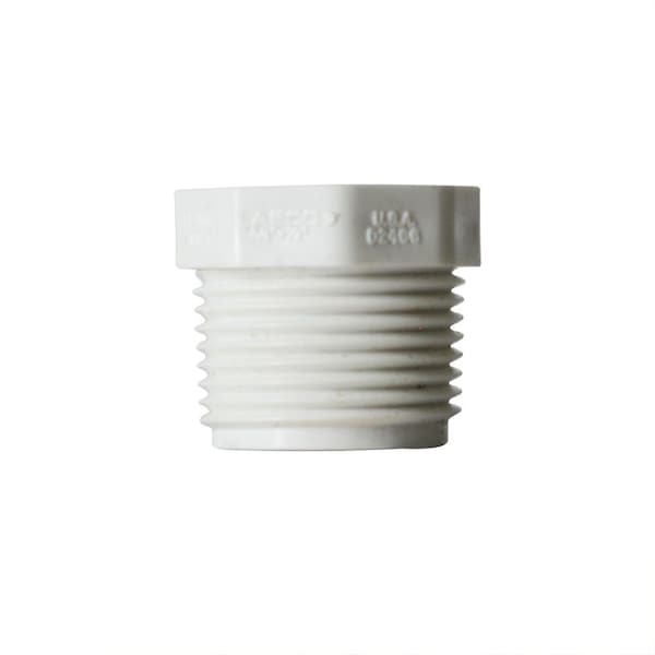 Thrifco Plumbing 3/4 Inch x 1/2 Inch Threaded x Threaded PVC Bushing SCH 40 8113558 - main